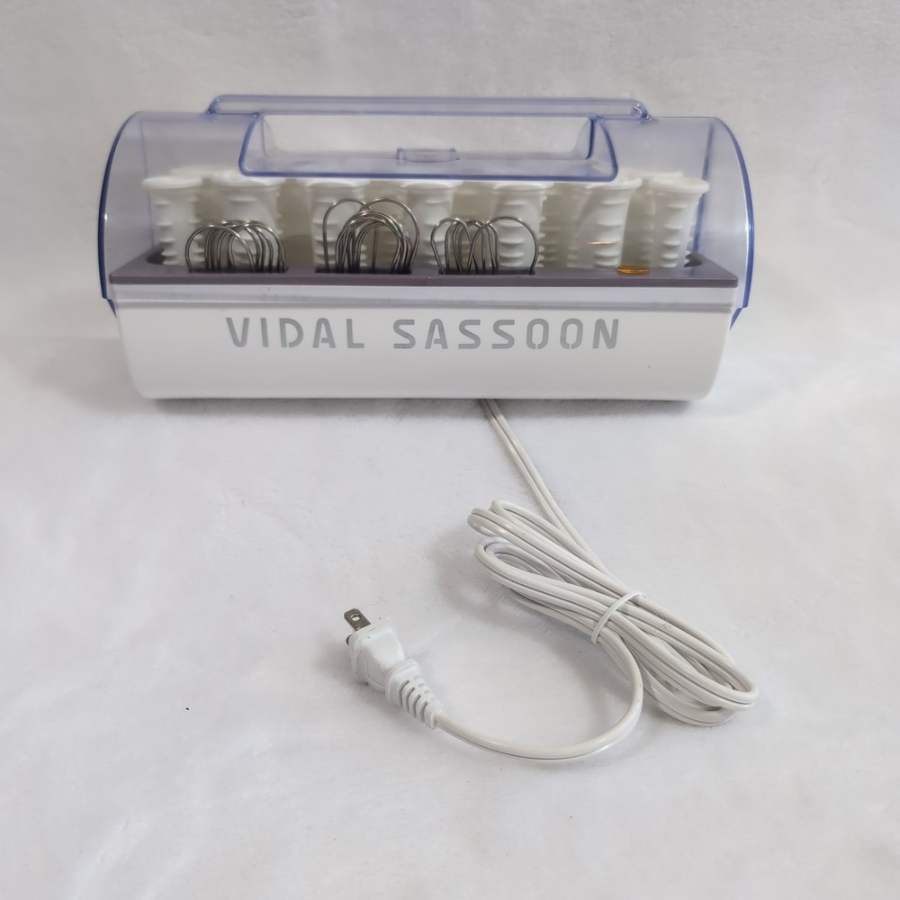 Vidal Sassoon VS321 20 Hot Rollers‎ Curlers Missing 1 Clip Tested Volume Bounce